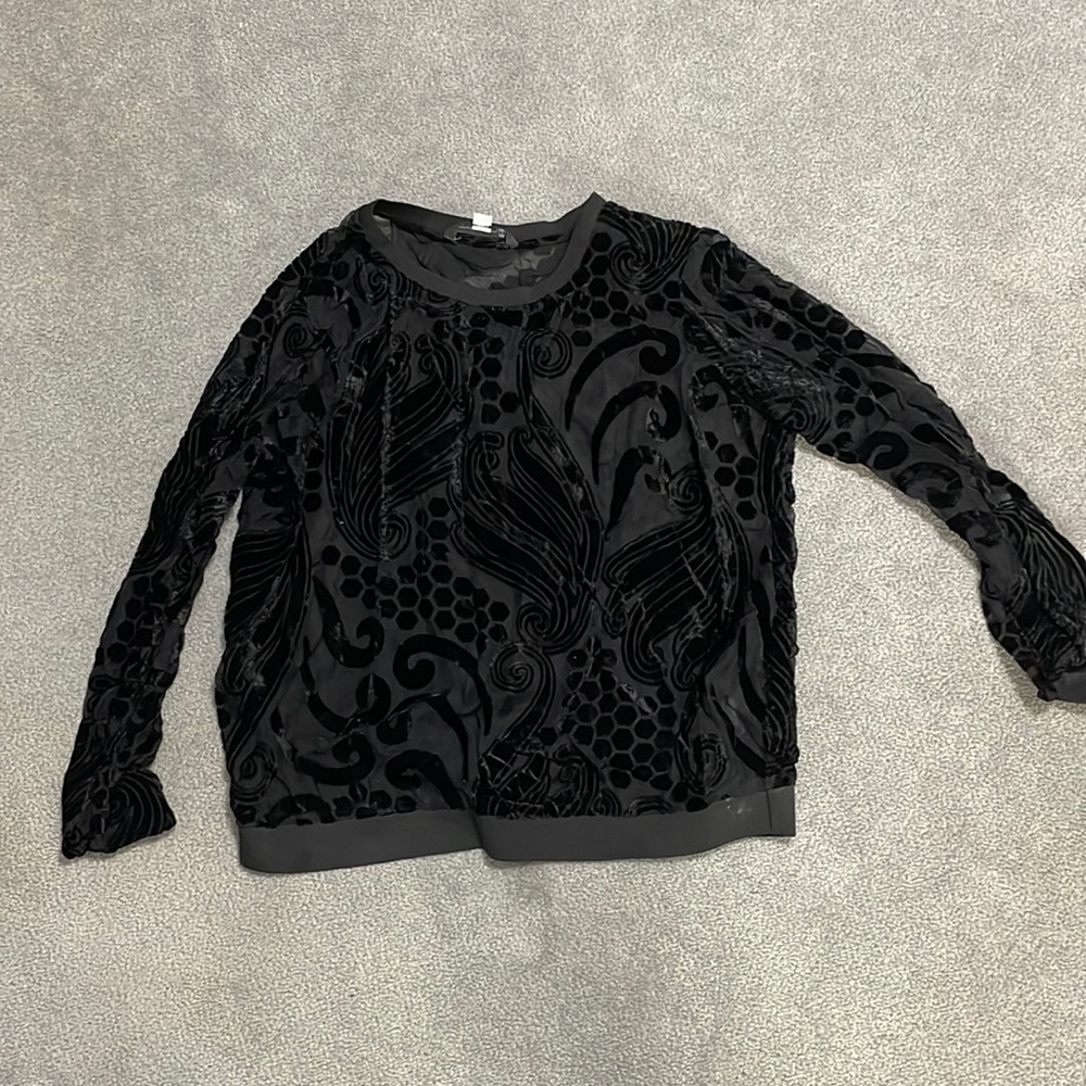 Only sheer lace sweater